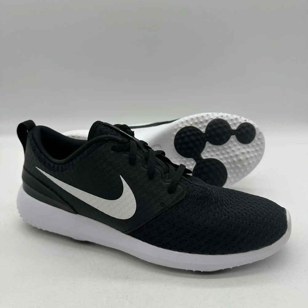 Nike CD6065-001 Mens Size 8 Black Roshe G Spikeless Mesh Lightweight Golf Shoes